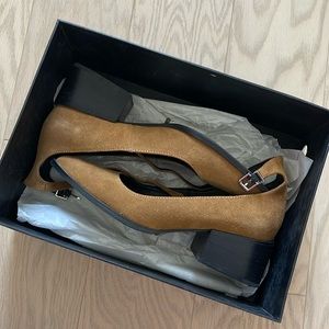 Sol Sana genuine suede leather Mary Jane heels